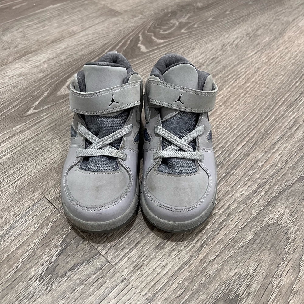 Jordan Kids Grey High-Top Sneakers